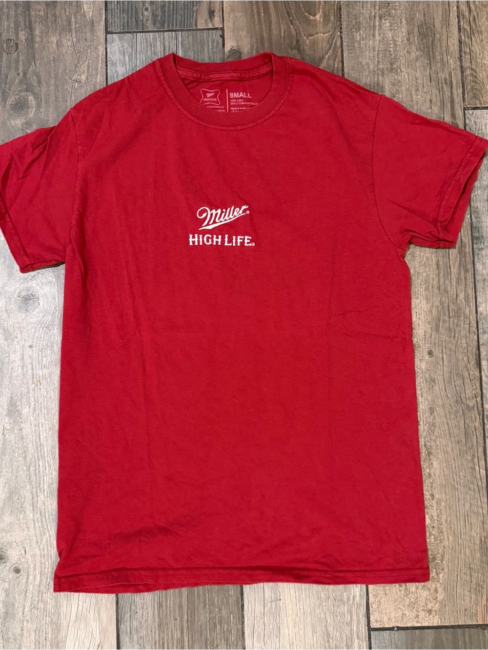 Embroidered Miller High Life 100% Cotton Tshirt